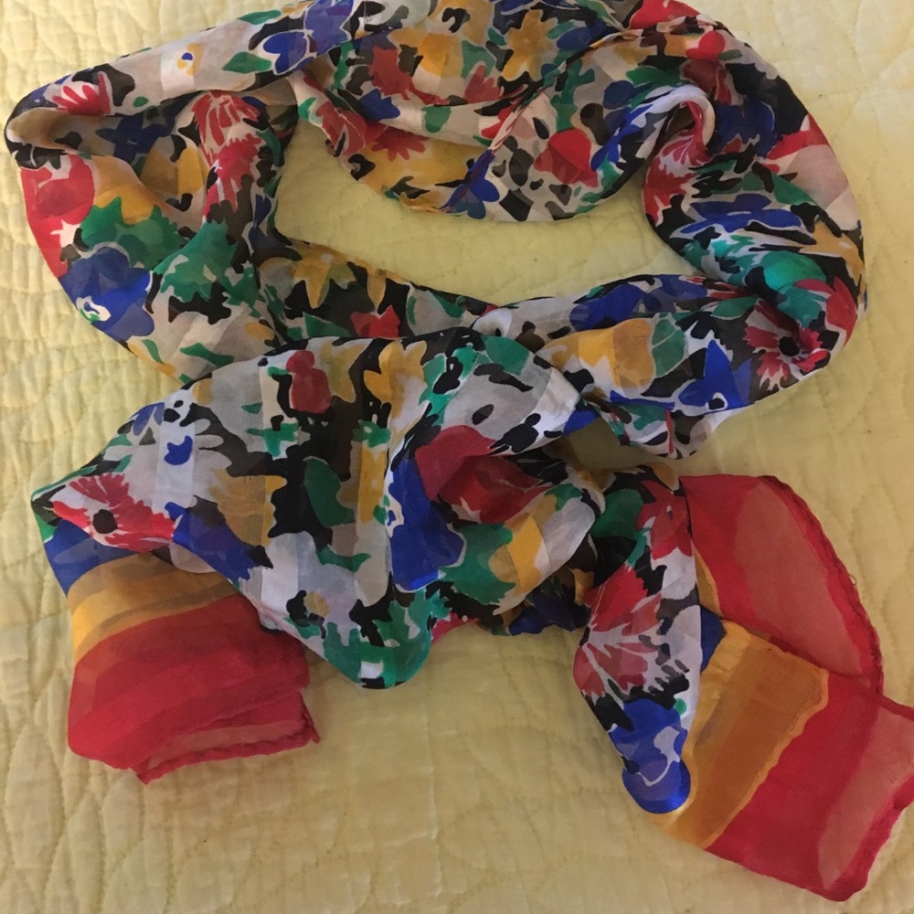 Floral Oblong Scarf